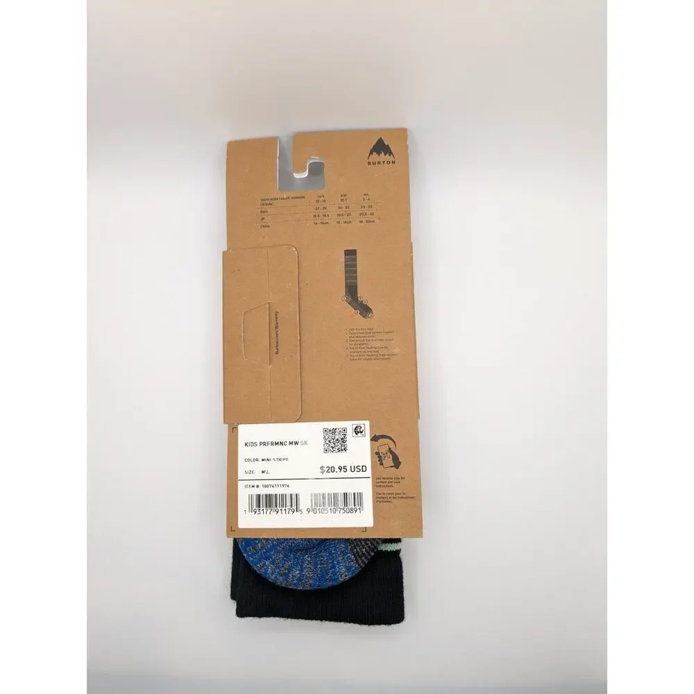 Burton Kids Performance Midweight Socks - M/L (2-4)